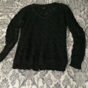 i jeans by Buffalo Black V-Neck Sweater